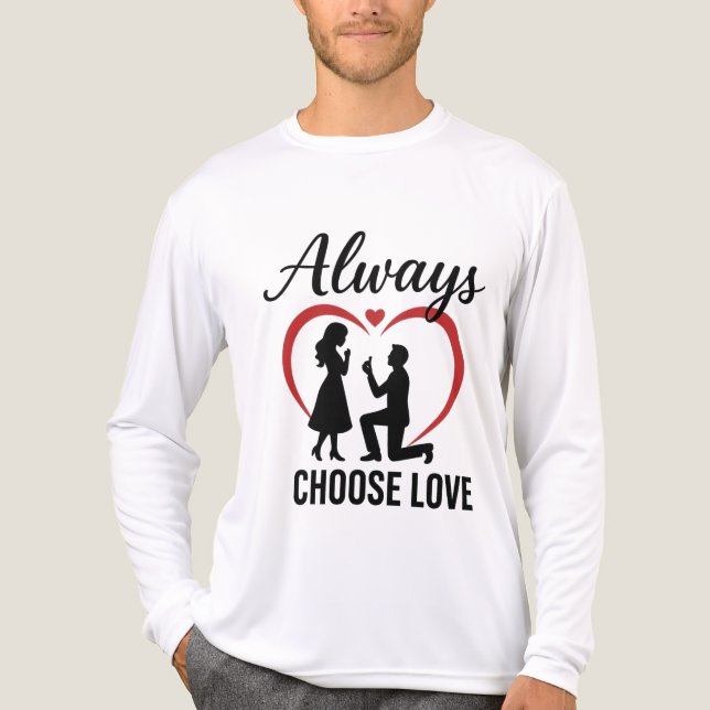 Always Choose Love Bella+Canvas Tri-Blend Long Sle Shirt (Front)