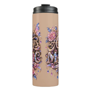 Always Choose Magic Sparkle Crystal Design Thermal Tumbler
