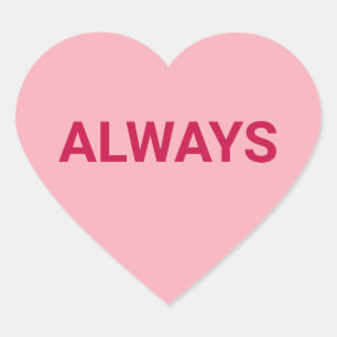 Always cute fun Valentine's Day conversation Heart Sticker