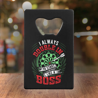 Always Double In To Start Like A Boss - Dart Fan