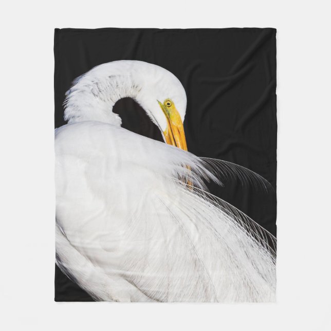 Always Egrets Fleece Blanket (Front)
