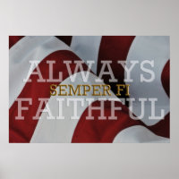 Always Faithful - Semper Fi Poster