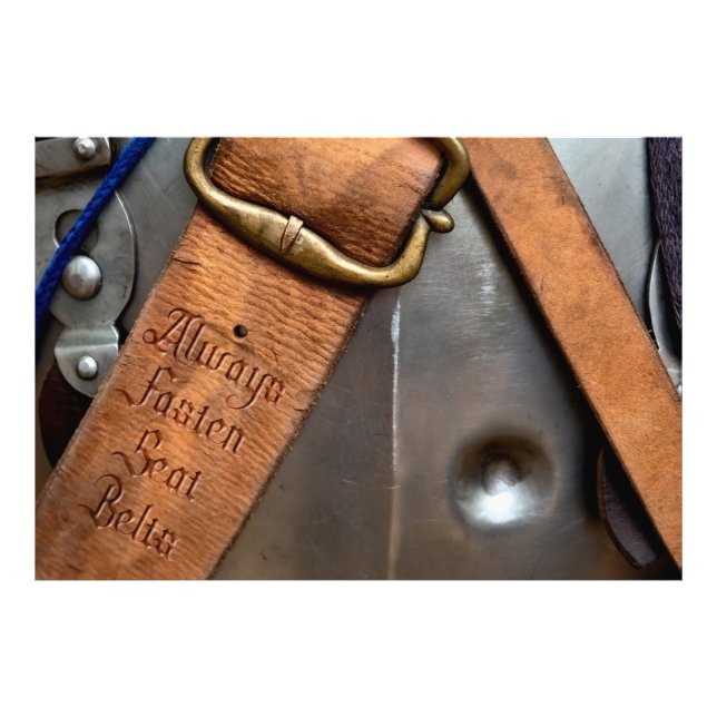 Always Fasten Seat Belts Photo Print (Front)