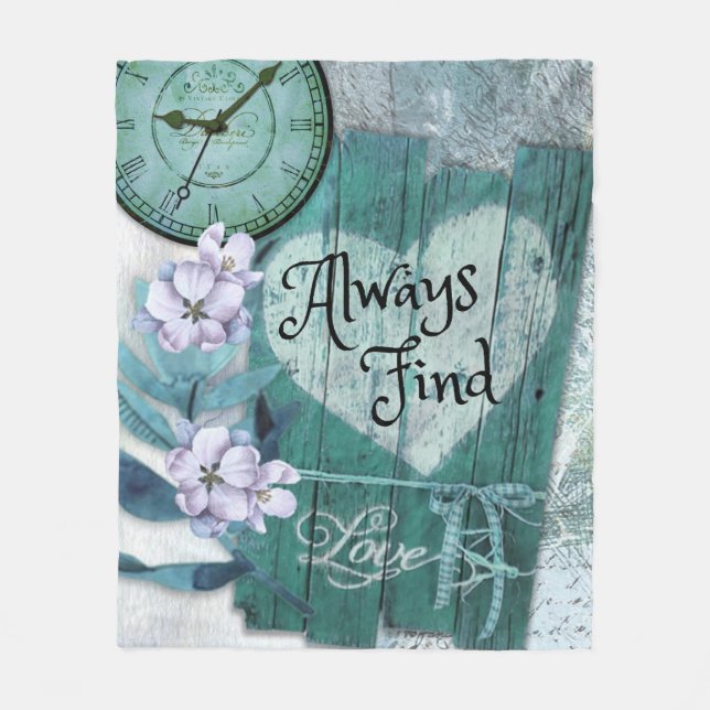 Always Find Love Fleece Blanket (Front)