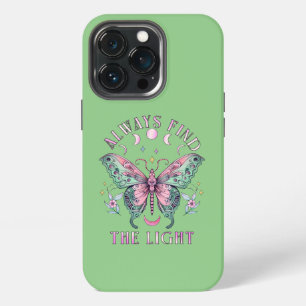 Always Find the Light Beautiful colourful butterfl iPhone 13 Pro Case