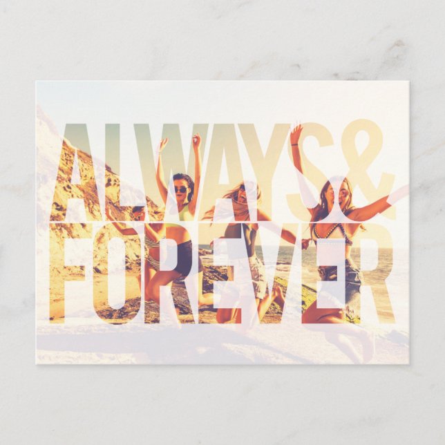 Always & Forever Bridesmaid Proposal Postcard (Front)