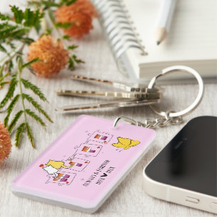 Always & Forever Sunset Lesbian Flag Wife Acrylic Key Ring