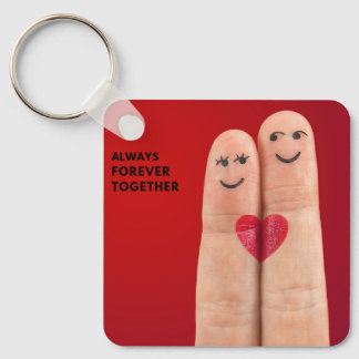 always forever together key ring