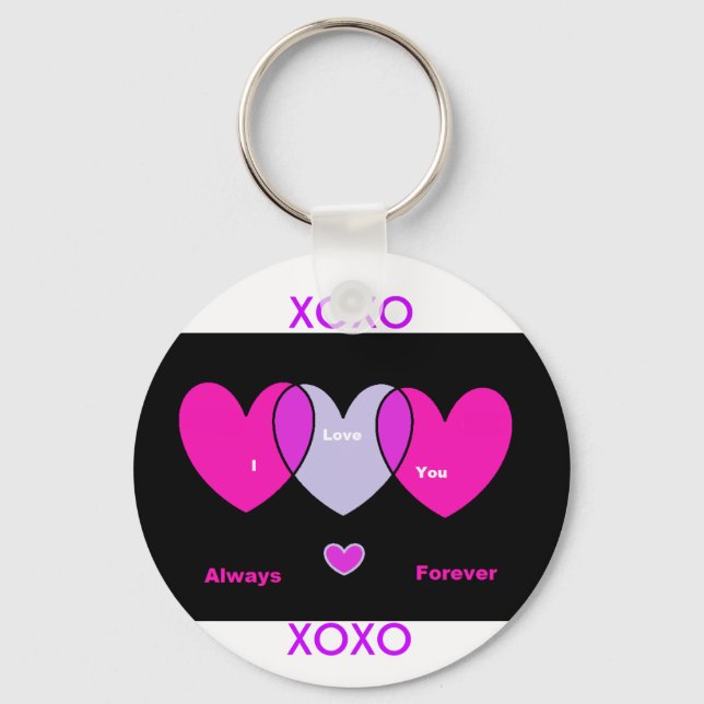Always forever, XOXO, XOXO Key Ring (Front)