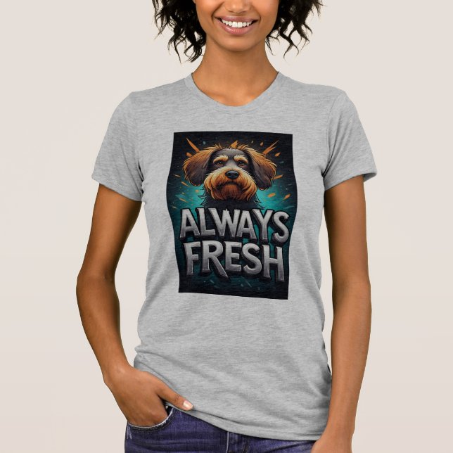 Always Fresh Dog Portrait T-Shirt (Front)