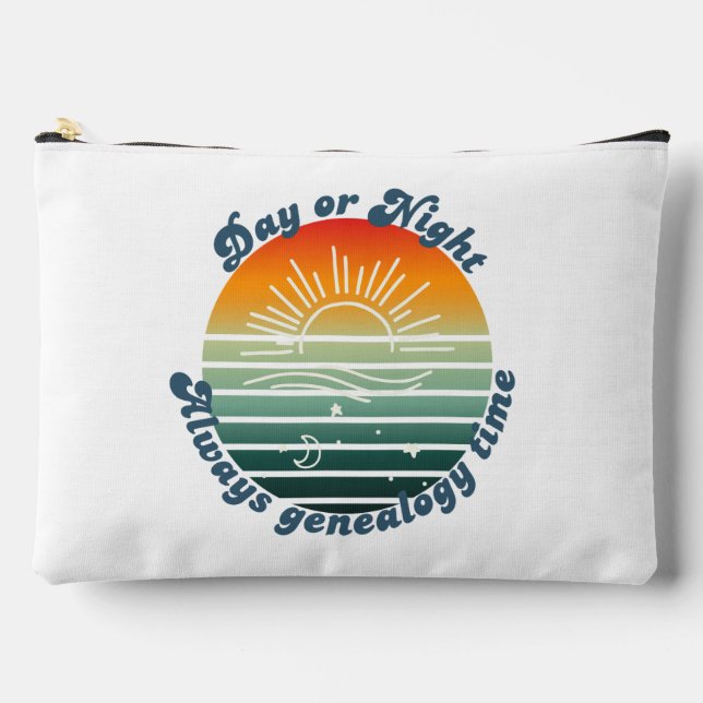 Always Genealogy Time Accessory Pouch (Front)
