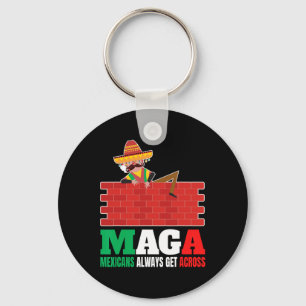 Always Get Across Anti Funny Men Mexico Pride Key Ring