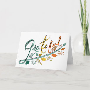 Always Grateful Thank You Card
