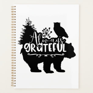 Always Grateful Woodland Scene Planner