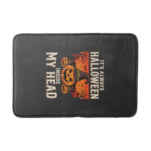 Always Halloween Pumpkin Witch Design_1 Bath Mat