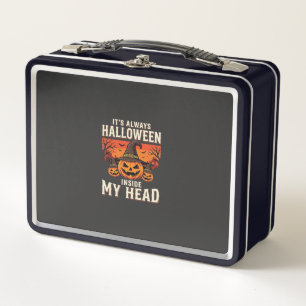 Always Halloween Pumpkin Witch Design_1 Metal Lunch Box