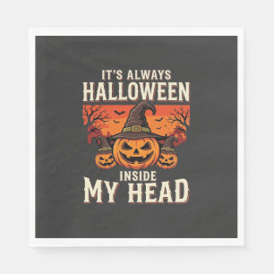 Always Halloween Pumpkin Witch Design_1 Napkin