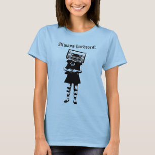 Always Hardcore thin white vintage style tshirt