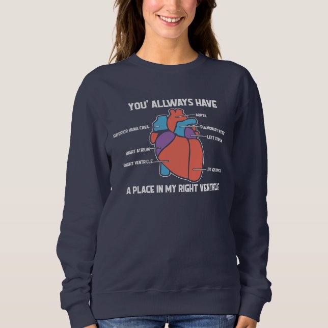 Always Have A Place In My Heart Nurse Novelty Sweatshirt (Front)