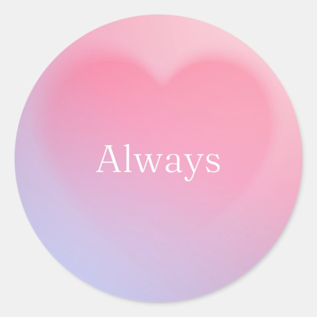 "Always" Heart Sticker (Front)