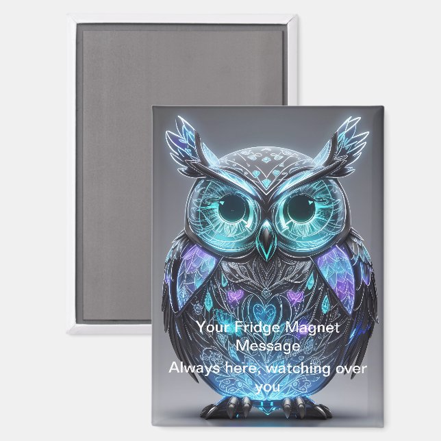 Always here, watching over you fridge magnet (Front/Back)