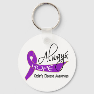 Always Hope Crohn's Disease Key Ring