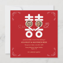 always in love foil invitation postcard