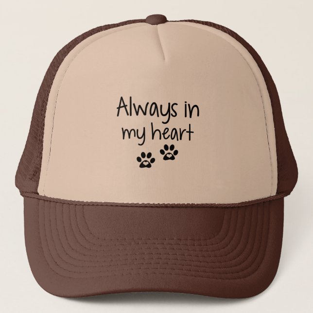 Always in my heart Hat (black) (Front)