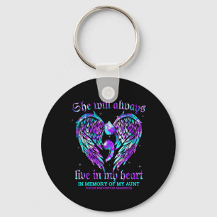 Always In My Heart My Aunt Suicide Prevention Awar Key Ring