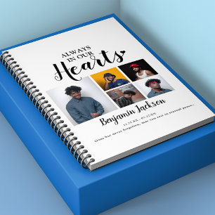 Always In Our Hearts   6 Photo   Memorial Guest No Notebook