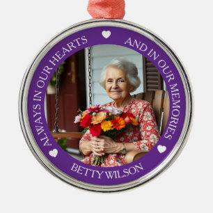 Always in our Hearts and Memories   Memorial  Metal Tree Decoration