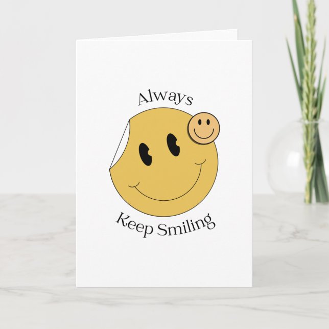Always Keep Smiling CardFolded Program Programme (Front)