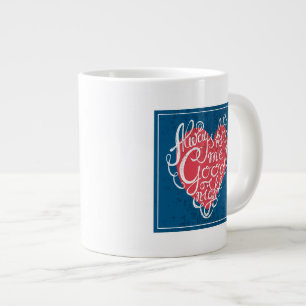 Always Kiss Me Goodnight Large Coffee Mug