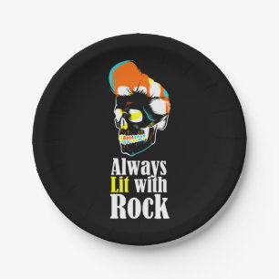 Always lit with rock paper plate