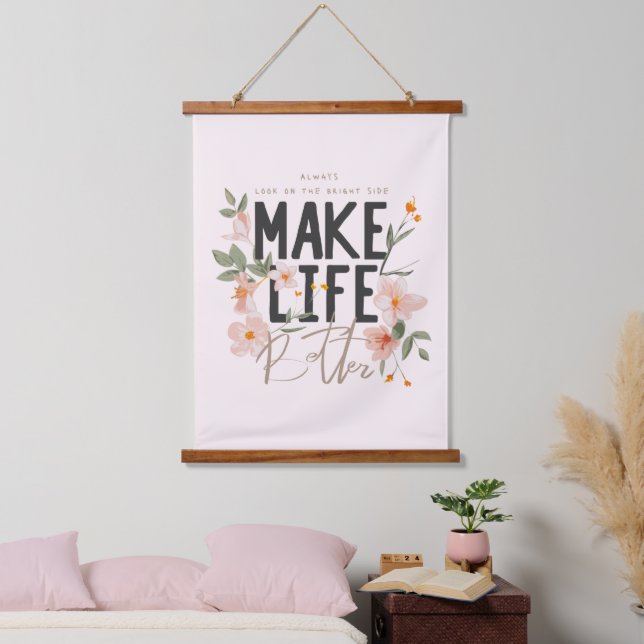 Always Look on the Bright Side Hanging Tapestry (Bedroom)