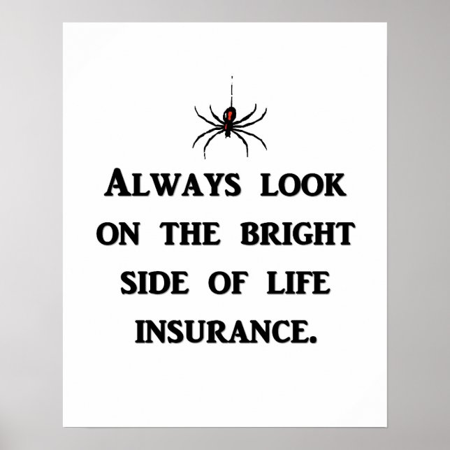 always-look-on-the-bright-side-of-life-insurance poster (Front)