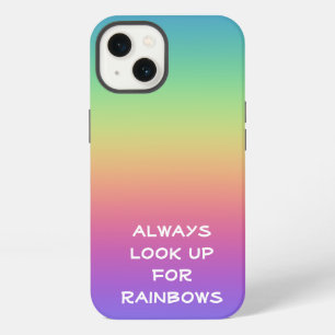 Always Look Up for Rainbows iPhone 13 Case