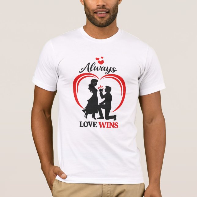 Always Love Wins Unisex Bella Canvas Tee (Front)
