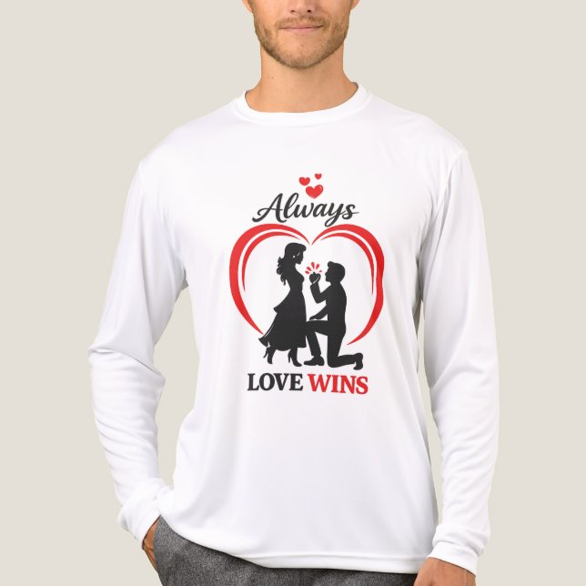 Always Love Wins Unisex Long Sleeve Tee (Front)