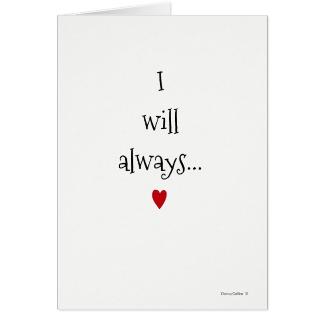 Always Love You Anniversary Card (Front)