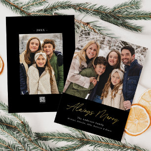 Always Merry Black Minimalist 2 Photo