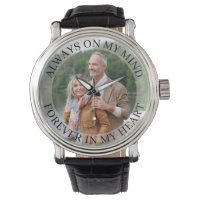 Always on My Mind Remembrance Photo Watch