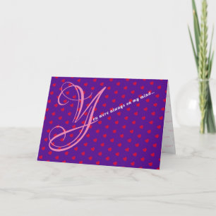 Always On My Mind Valentine’s Greeting Card