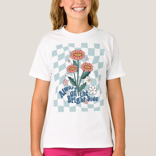 Always on the Bright Side Retro T-Shirt (Front)