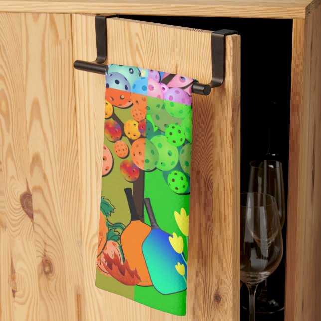 Always Pickleball Season Winter Spring Summer Fall Tea Towel (Thirds Fold)