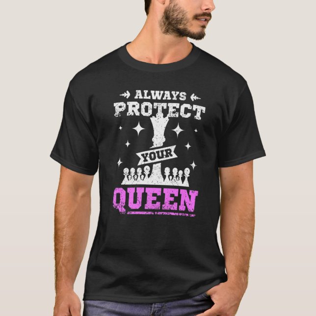 Always protect your queen chess Premium T-Shirt (Front)