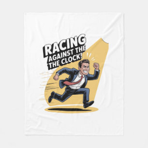 Always Racing Against the Clock Fleece Blanket
