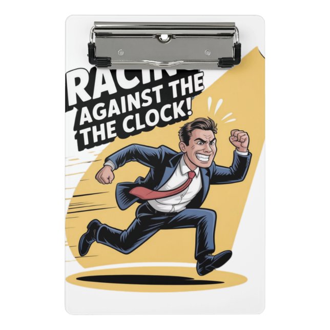 Always Racing Against the Clock Mini Clipboard (Front)