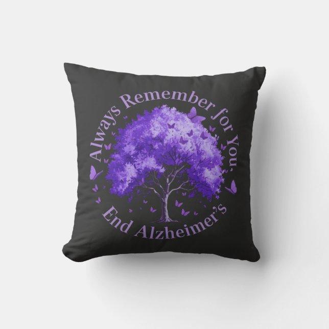 Always Remember: For You, End Alzheimer's  Cushion (Front)