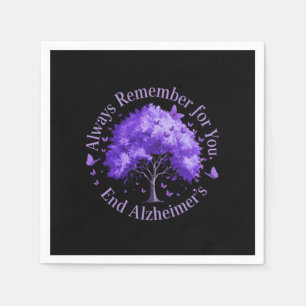 Always Remember: For You, End Alzheimer's Napkin